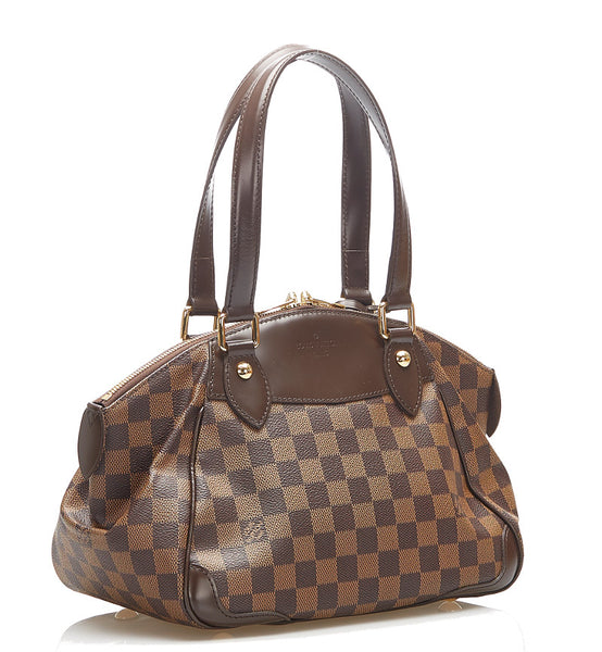 ルイ ヴィトン ダミエ ヴェローナPM N41117 ブラウン PVC レザー ショルダーバッグ レディース LOUIS VUITTON 中古