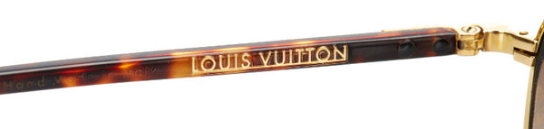 ルイ ヴィトン モノグラム ブラウン ゴールド プラスチック メッキ サングラス ユニセックス LOUIS VUITTON 中古