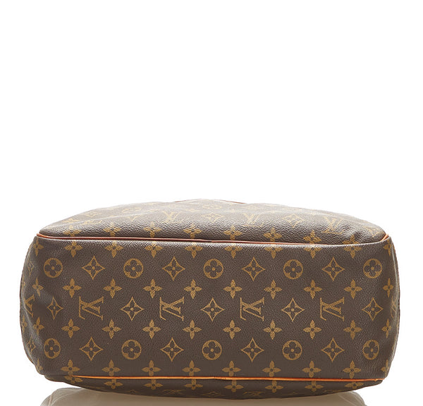 ルイ ヴィトン モノグラム ドーヴィル M47270 ブラウン PVC レザー トートバッグ レディース LOUIS VUITTON 中古