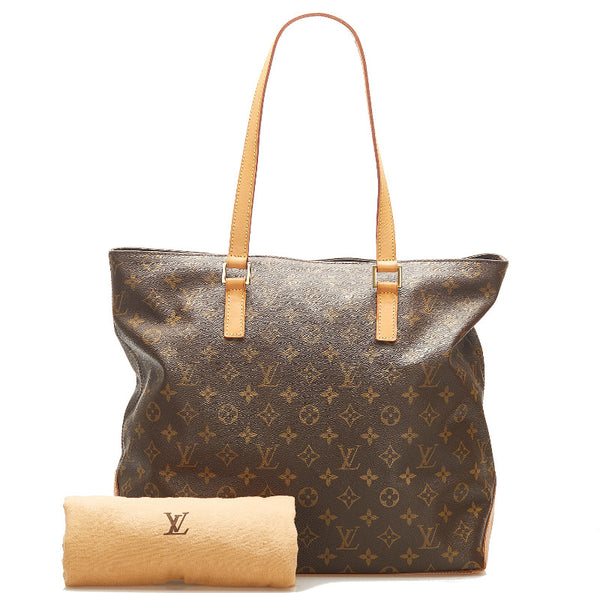ルイ ヴィトン モノグラム カバメゾ M51151 ブラウン PVC レザー トートバッグ レディース LOUIS VUITTON 中古