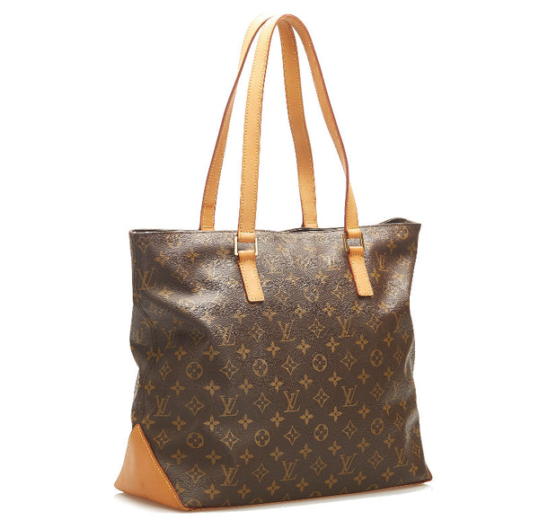 ルイ ヴィトン モノグラム カバメゾ M51151 ブラウン PVC レザー トートバッグ レディース LOUIS VUITTON 中古