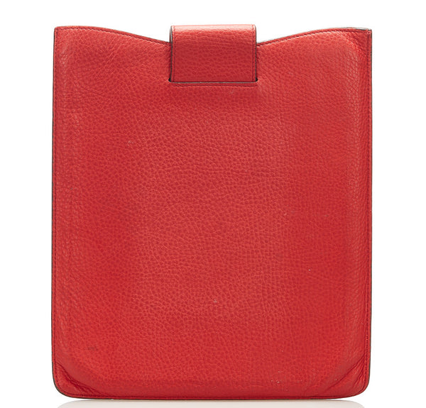 グッチ ソーホー 305986・0416 レッド レザー iPadケース レディース GUCCI 中古