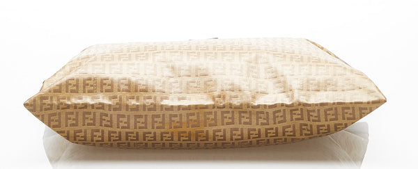 フェンディ ズッカ柄 ブラウン PVC レザー ハンドバッグ レディース FENDI 中古