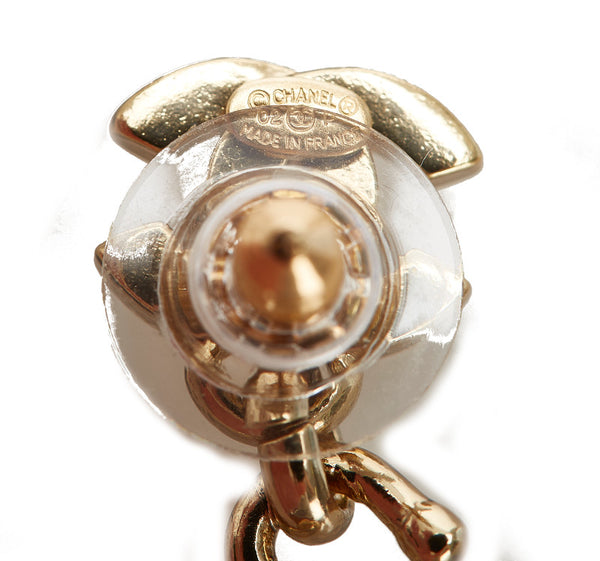 シャネル ゴールド メッキ ハンガーモチーフ ピアス レディース CHANEL 中古