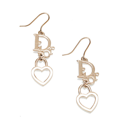 クリスチャンディオール ゴールド メッキ ピアス レディース Christian Dior 中古