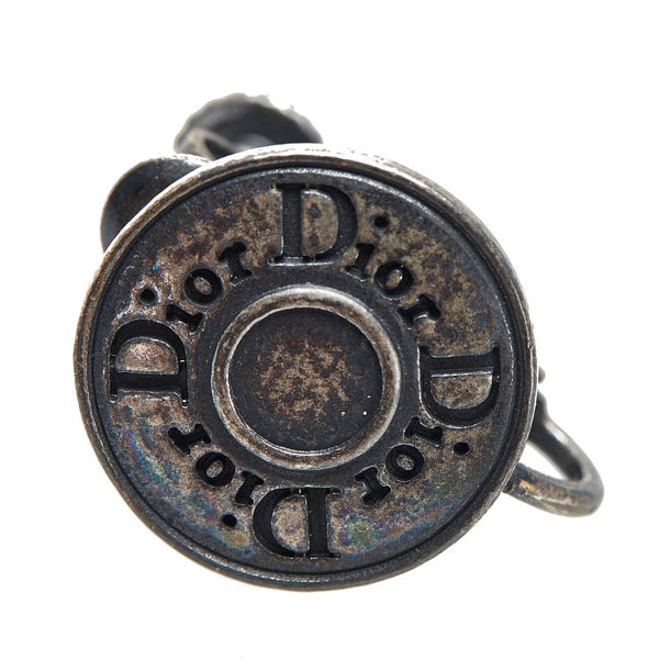 クリスチャンディオール シルバー メタル イヤリング レディース Christian Dior 中古