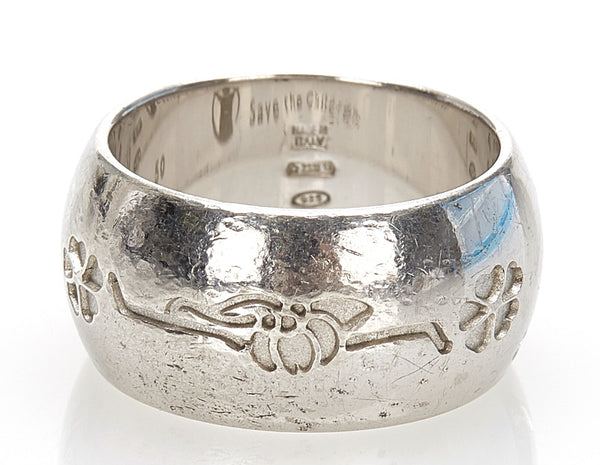ブルガリ SV925 シルバー save the Children リング 指輪 レディース BVLGARI 10号 中古