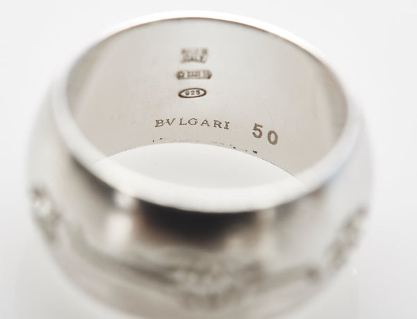 ブルガリ SV925 シルバー save the Children リング 指輪 レディース BVLGARI 10号 中古