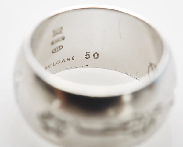 ブルガリ SV925 シルバー save the Children リング 指輪 レディース BVLGARI 10号 中古