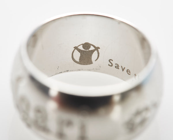 ブルガリ SV925 シルバー save the Children リング 指輪 レディース BVLGARI 10号 中古