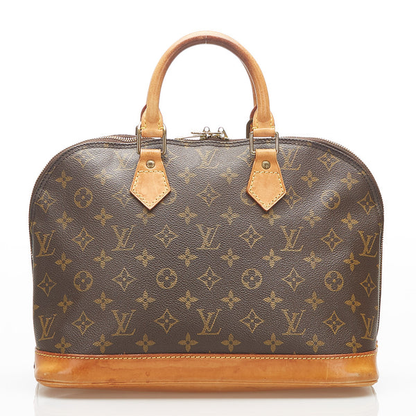 ルイ ヴィトン モノグラム アルマ M51130 ブラウン PVC レザー ハンドバッグ レディース LOUIS VUITTON 中古