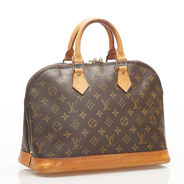 ルイ ヴィトン モノグラム アルマ M51130 ブラウン PVC レザー ハンドバッグ レディース LOUIS VUITTON 中古