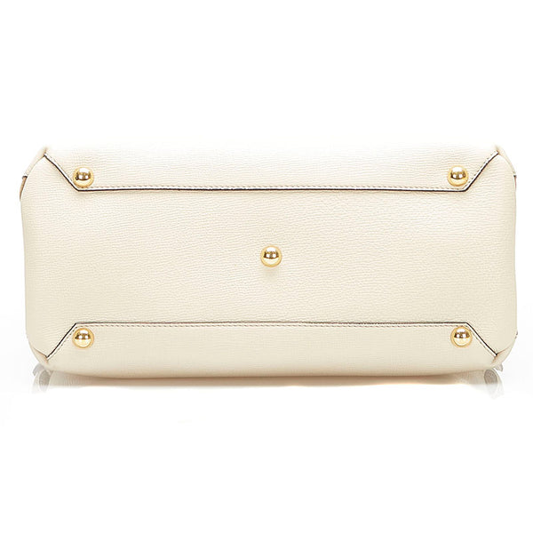 バーバリー ホワイト レザー ショルダーバッグ レディース BURBERRY 中古