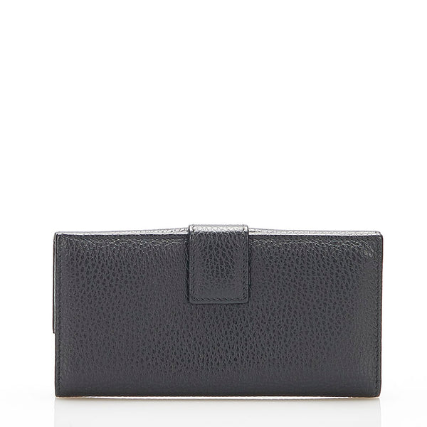 グッチ 143389 ブラック レザー 長財布 レディース GUCCI 中古