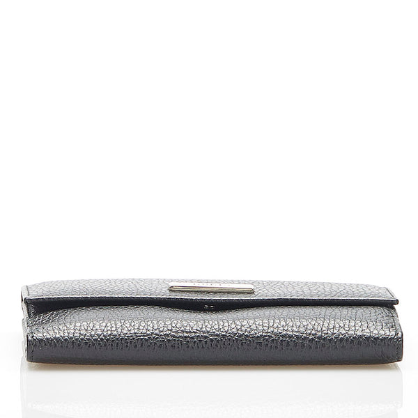 グッチ 143389 ブラック レザー 長財布 レディース GUCCI 中古