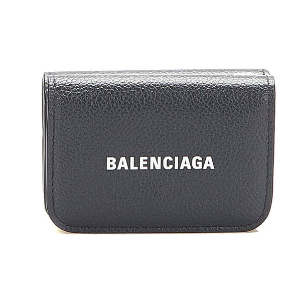 バレンシアガ ブラック レザー 三つ折り財布 レディース BALENCIAGA 中古