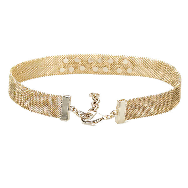シャネル ゴールド メタル ロゴ チョーカー レディース CHANEL 中古