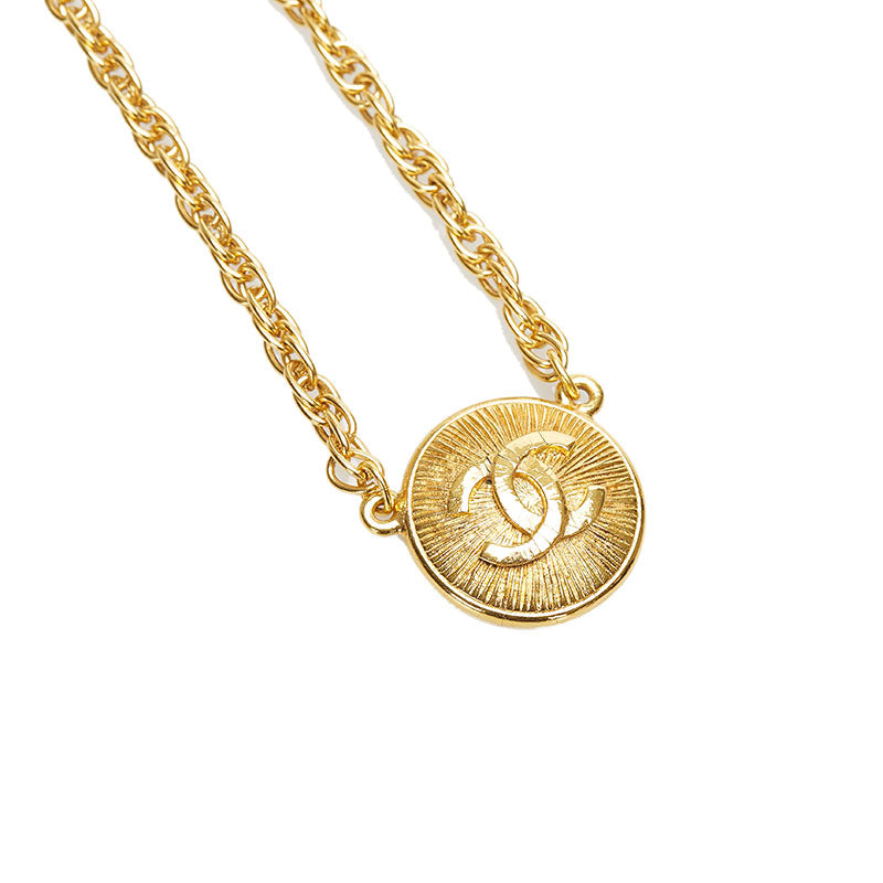 シャネル ゴールド メタル ココマーク ネックレス レディース CHANEL 中古