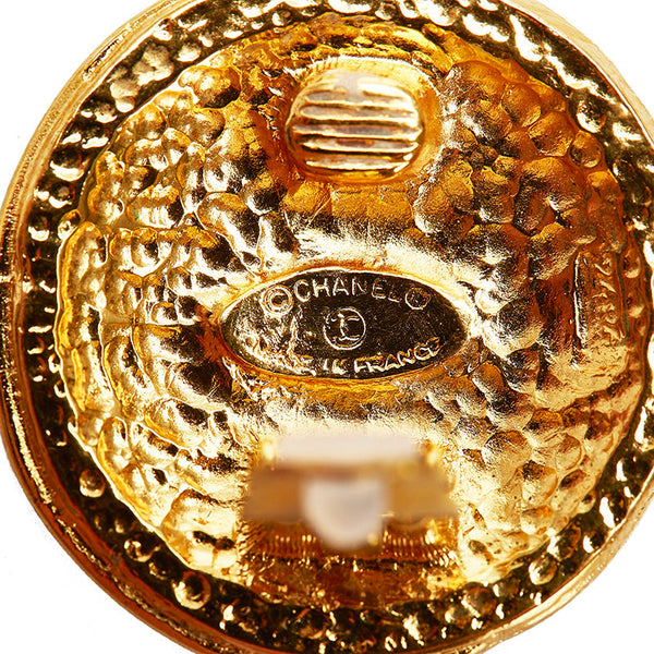 シャネル ゴールド メタル カンボン ヴィンテージ イヤリング レディース CHANEL 中古