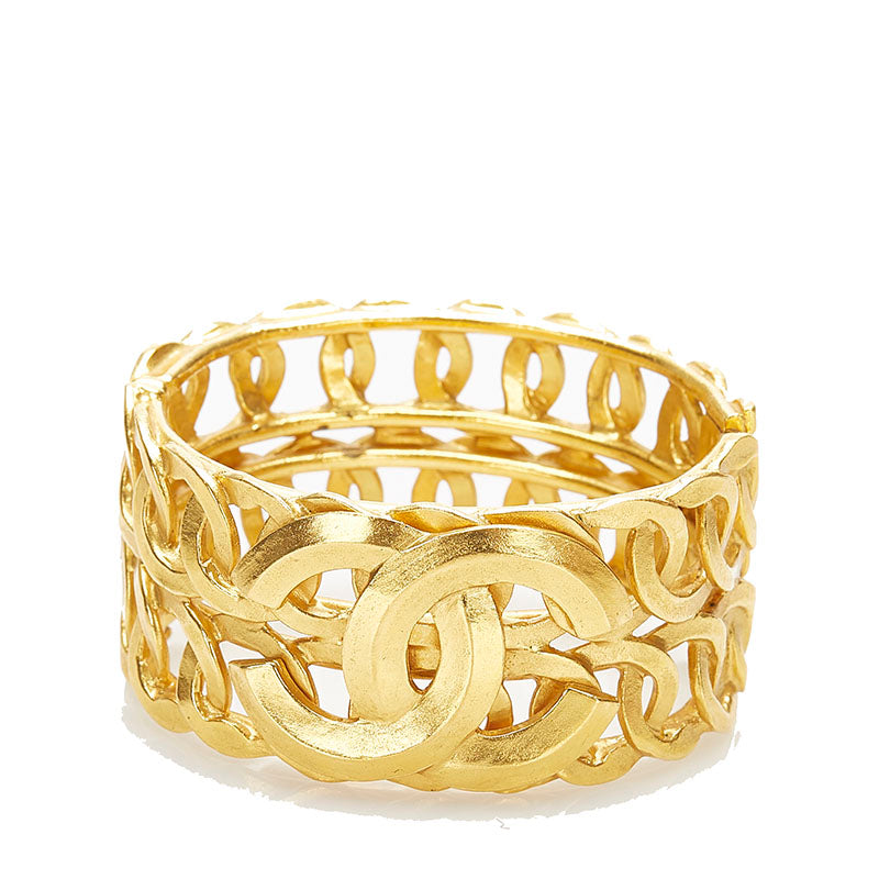 シャネル ゴールド メタル ココマーク バングル レディース CHANEL 中古