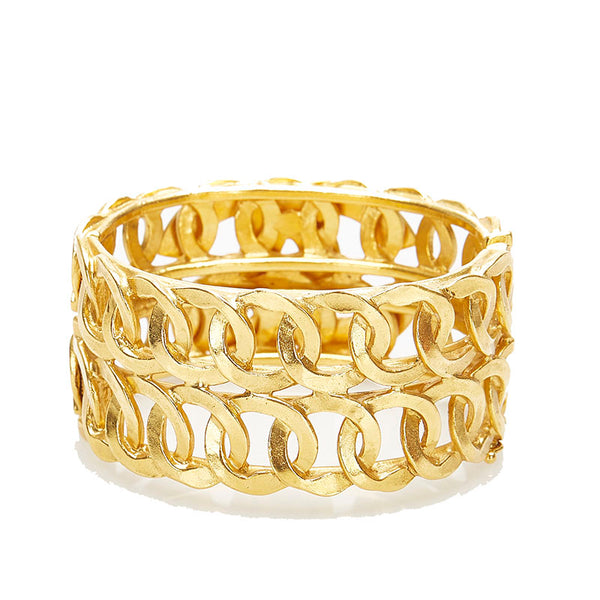 シャネル ゴールド メタル ココマーク バングル レディース CHANEL 中古