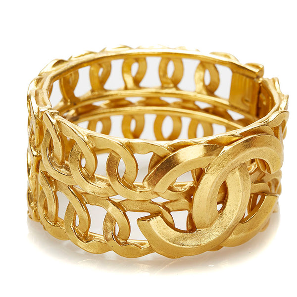 シャネル ゴールド メタル ココマーク バングル レディース CHANEL 中古