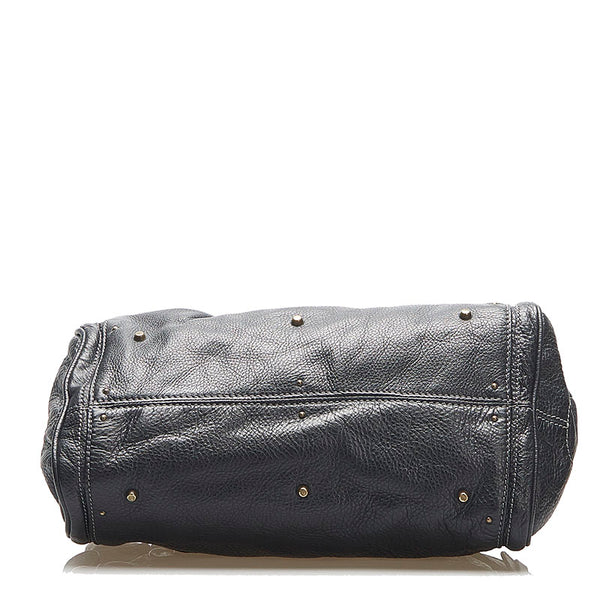 クロエ パディントン ブラック レザー ハンドバッグ レディース Chloe 【中古】