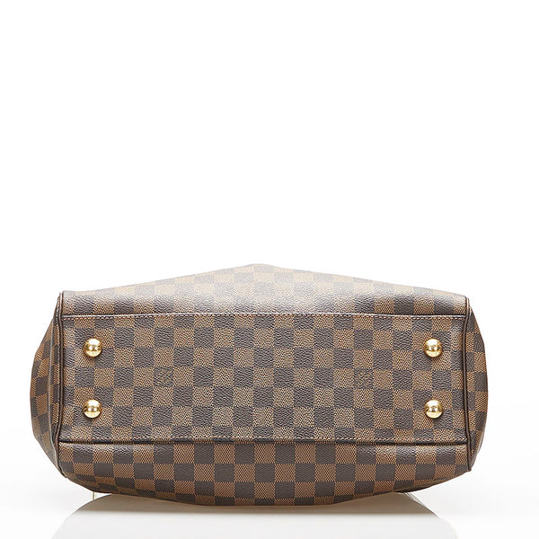 ルイ ヴィトン ダミエ トレヴィ PM N51997 ブラウン PVC レザー ハンドバッグ ショルダーバッグ 2WAY レディース LOUIS VUITTON 中古