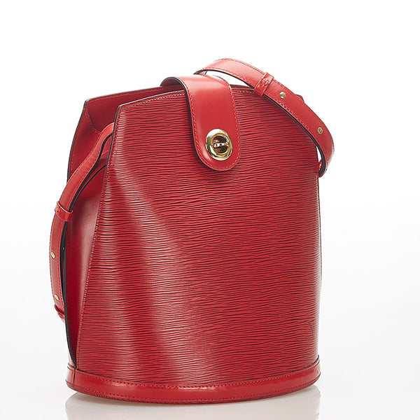ルイ ヴィトン エピ クリュニー M52257 レッド レザー 肩掛け ショルダーバッグ レディース LOUIS VUITTON 中古