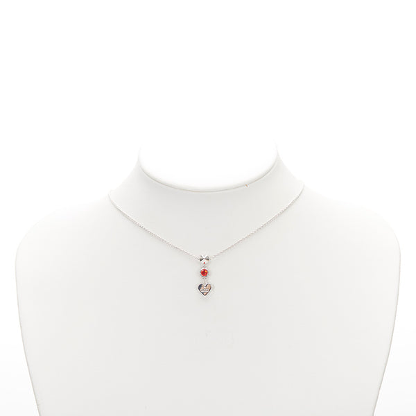 グッチ SV925 シルバー ハートモチーフ ネックレス レディース GUCCI 【中古】