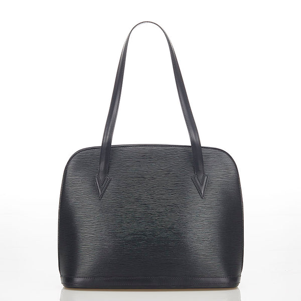 ルイ ヴィトン エピ リュサック M52282 ブラック  レザー ショルダーバッグ レディース LOUIS VUITTON 【中古】