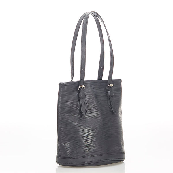 ルイ ヴィトン エピ バケットPM M58992 ブラック レザー トートバッグ レディース LOUIS VUITTON 【中古】