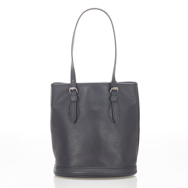 ルイ ヴィトン エピ バケットPM M58992 ブラック レザー トートバッグ レディース LOUIS VUITTON 【中古】