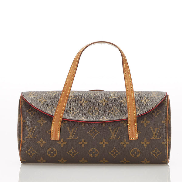ルイ ヴィトン モノグラム ソナチネ M51902 ブラウン PVC レザー ハンドバッグ レディース LOUIS VUITTON 【中古】