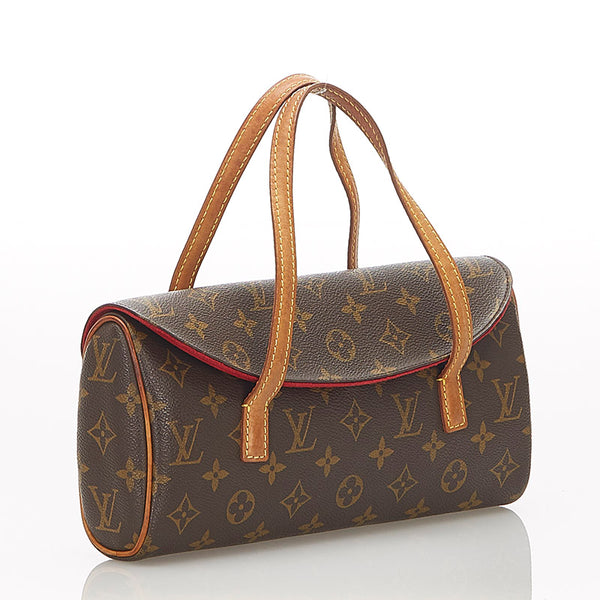 ルイ ヴィトン モノグラム ソナチネ M51902 ブラウン PVC レザー ハンドバッグ レディース LOUIS VUITTON 【中古】