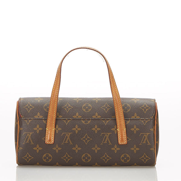 ルイ ヴィトン モノグラム ソナチネ M51902 ブラウン PVC レザー ハンドバッグ レディース LOUIS VUITTON 【中古】