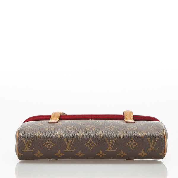 ルイ ヴィトン モノグラム ソナチネ M51902 ブラウン PVC レザー ハンドバッグ レディース LOUIS VUITTON 【中古】