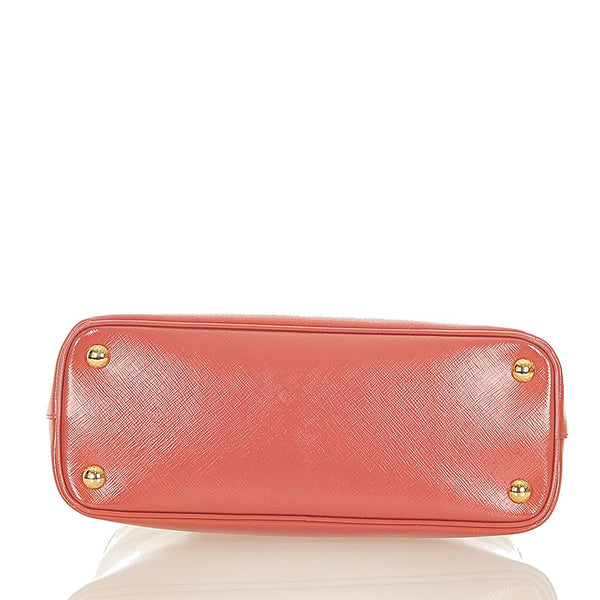 プラダ BL0909 ピンク パテントレザー サフィアーノ ハンドバッグ ショルダーバッグ 2WAY レディース PRADA 【中古】