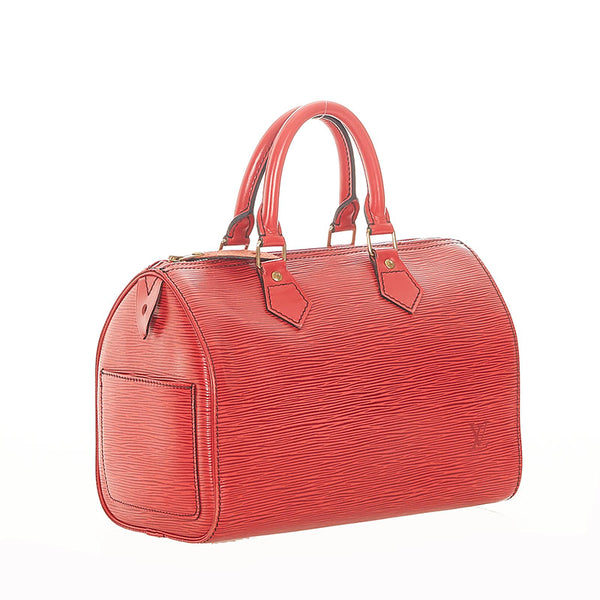 ルイ ヴィトン エピ  スピーディ25 M43017 レッド レザー ハンドバッグ レディース LOUIS VUITTON 【中古】