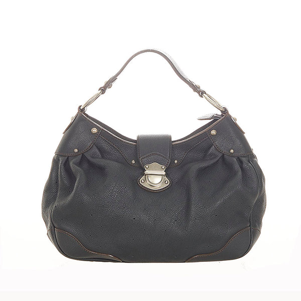 ルイ ヴィトン マヒナ ソーラーGM M95765 ブラック レザー 肩掛け ショルダーバッグ レディース LOUIS VUITTON 【中古】