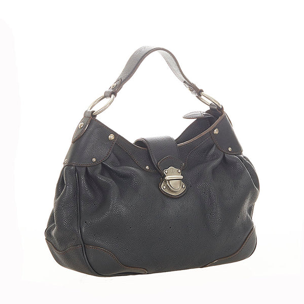 ルイ ヴィトン マヒナ ソーラーGM M95765 ブラック レザー 肩掛け ショルダーバッグ レディース LOUIS VUITTON 【中古】