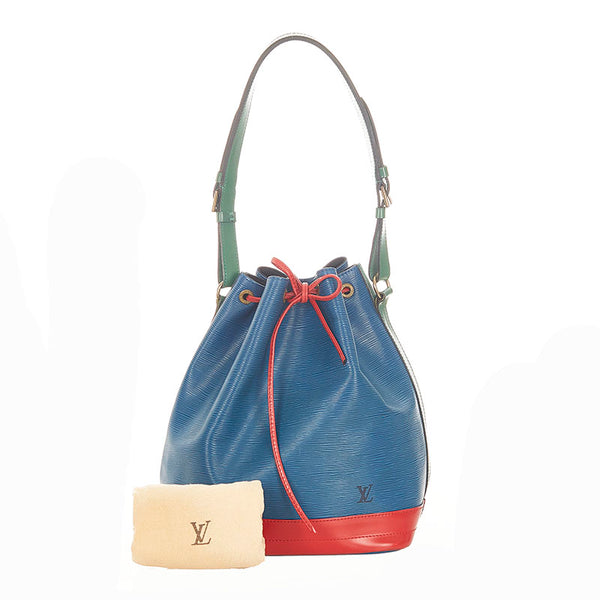 ルイ ヴィトン エピ ノエ  M44082 ブルー グリーン レッド トリコカラー  レザー ショルダーバッグ レディース LOUIS VUITTON 【中古】