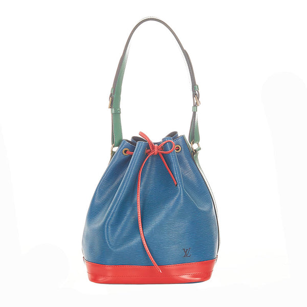 ルイ ヴィトン エピ ノエ  M44082 ブルー グリーン レッド トリコカラー  レザー ショルダーバッグ レディース LOUIS VUITTON 【中古】
