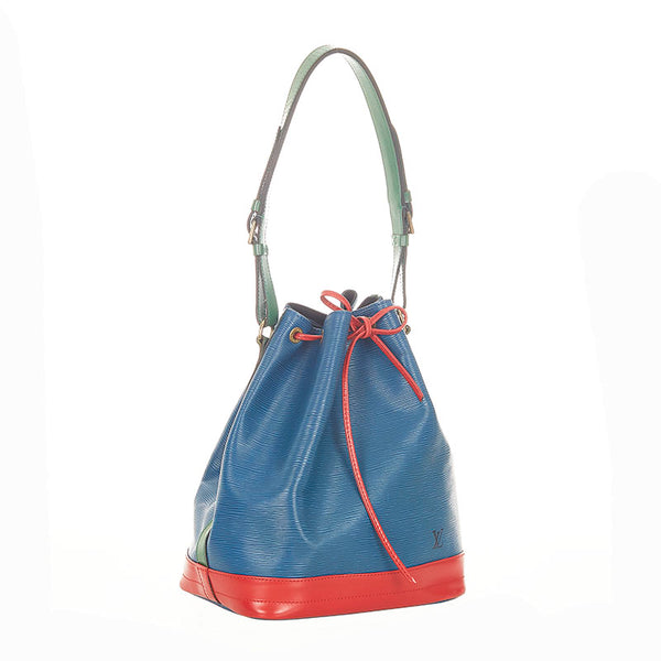 ルイ ヴィトン エピ ノエ  M44082 ブルー グリーン レッド トリコカラー  レザー ショルダーバッグ レディース LOUIS VUITTON 【中古】