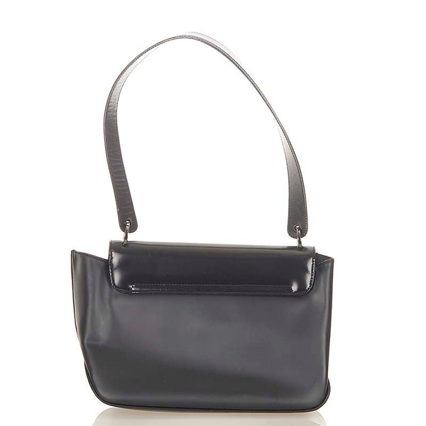 サルヴァトーレフェラガモ ヴァラ BZ217643 ブラック レザー ショルダーバッグ レディース Salvatore Ferragamo 【中古】