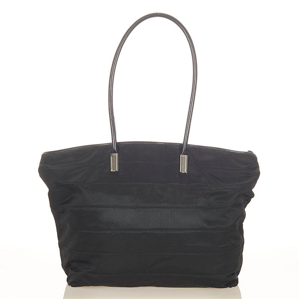 グッチ 002 2123 0456 ブラック ナイロン レザー トートバッグ レディース GUCCI 【中古】