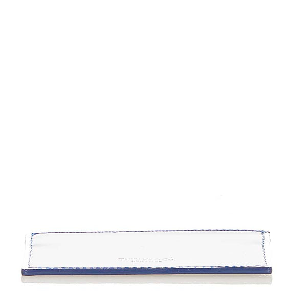 ティファニー ブルー ネイビー パテントレザー カードケース レディース TIFFANY&Co. 【中古】