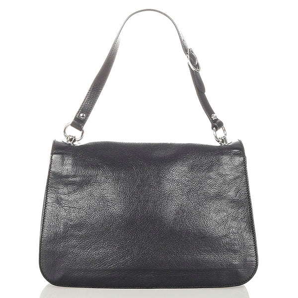 グッチ 115746 ブラック レザー ハンドバッグ レディース GUCCI 【中古】