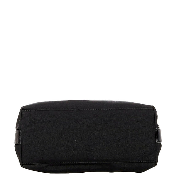 グッチ 000・0602 ブラック ナイロン レザー ショルダーバッグ レディース GUCCI 【中古】