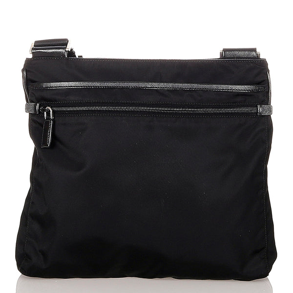 プラダ ブラック ナイロン ショルダーバッグ レディース PRADA 【中古】